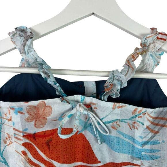 Bijou Sauvage Hakuna Moscato Brett Long Lightweight Ruffle Maxi Sun Dress size 6 - Picture 7 of 11